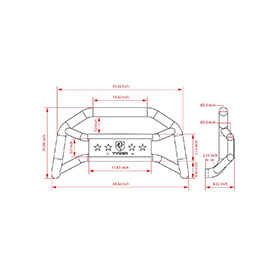 Tyger Auto - Best Textured Front Bumper Guard